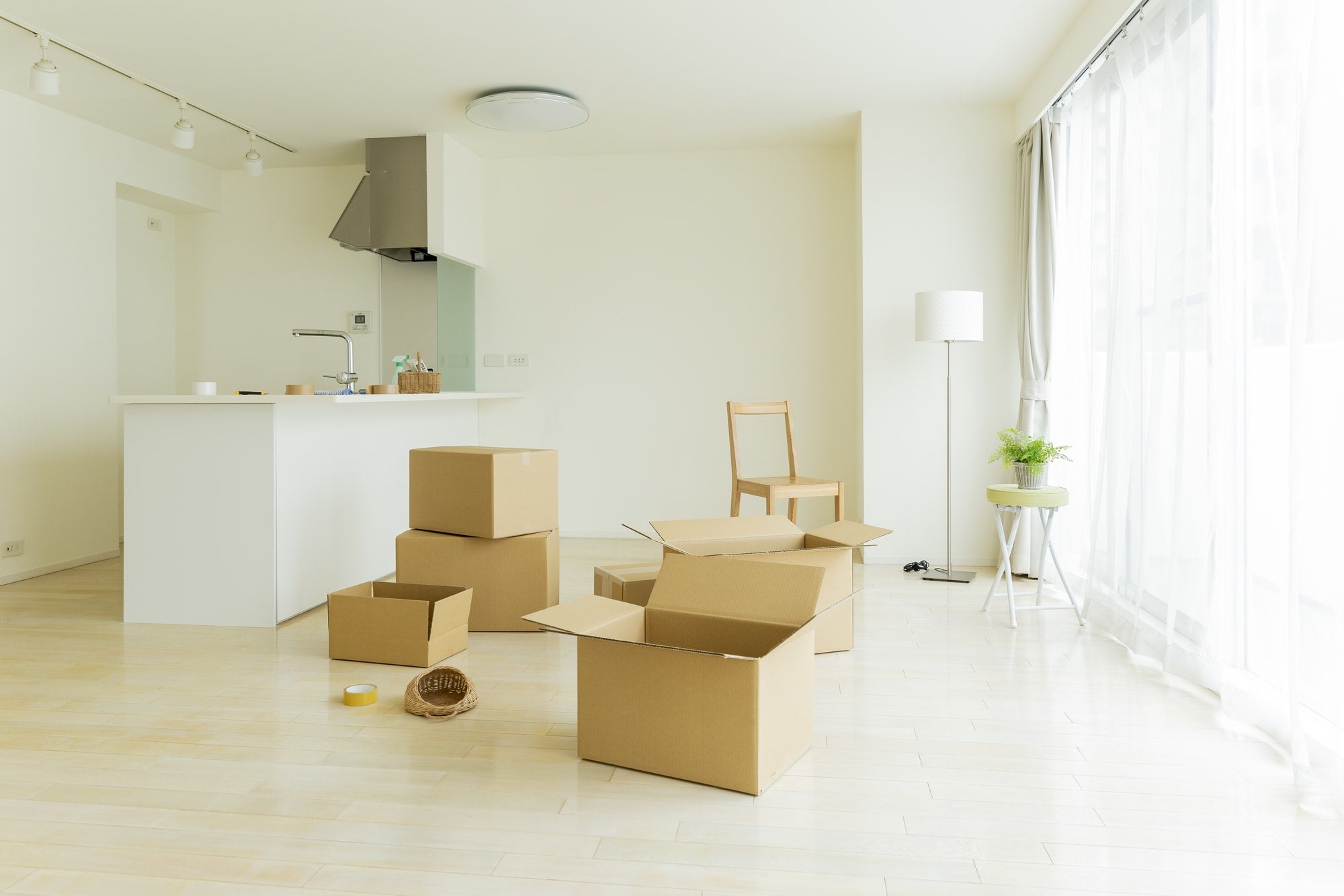 Moving Day in a New Apartment