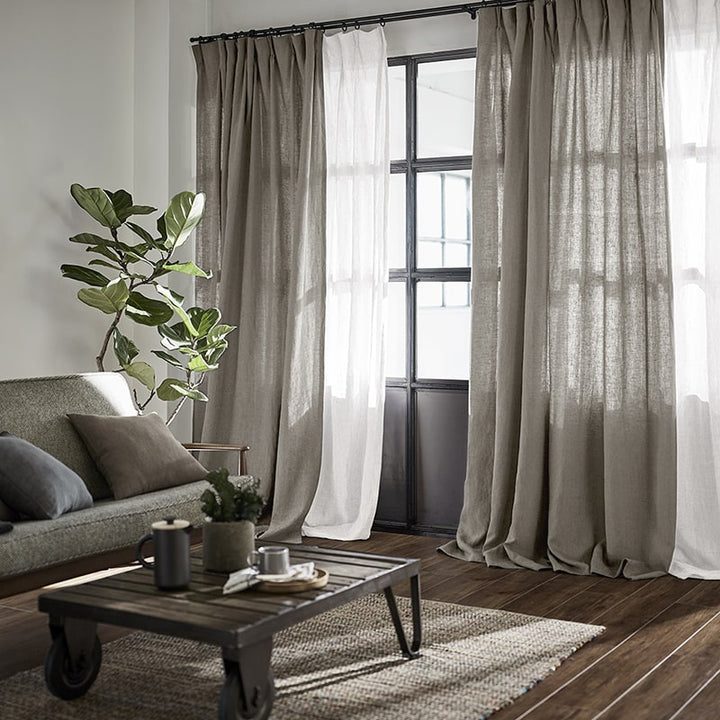 THE CONRAN SHOP グレー カーテン リネン100% THE CONRAN SHOP グレー カーテン リネン100%