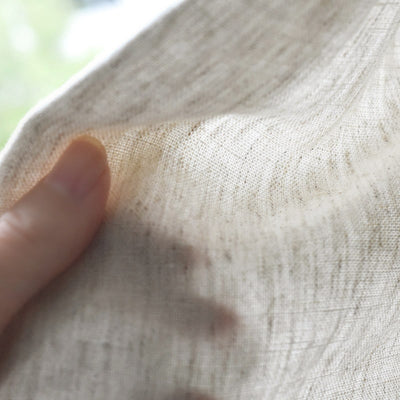 エアリーキャンバス　杢ブラウン　生地サンプル