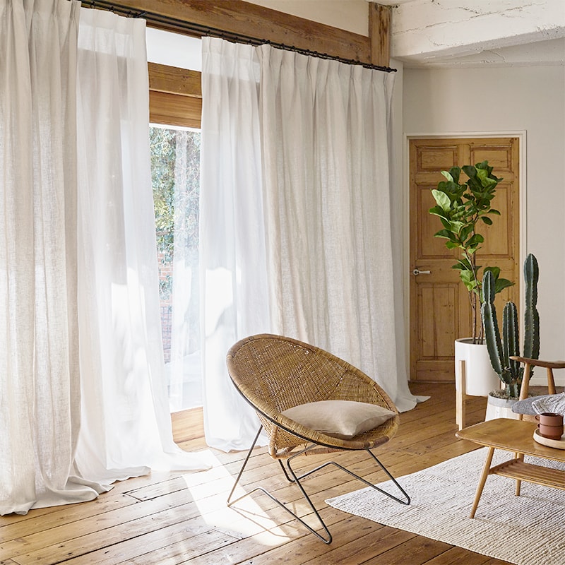 近江の麻-オウミノアサ- アイボリー 生地サンプル – WARDROBE sangetsu