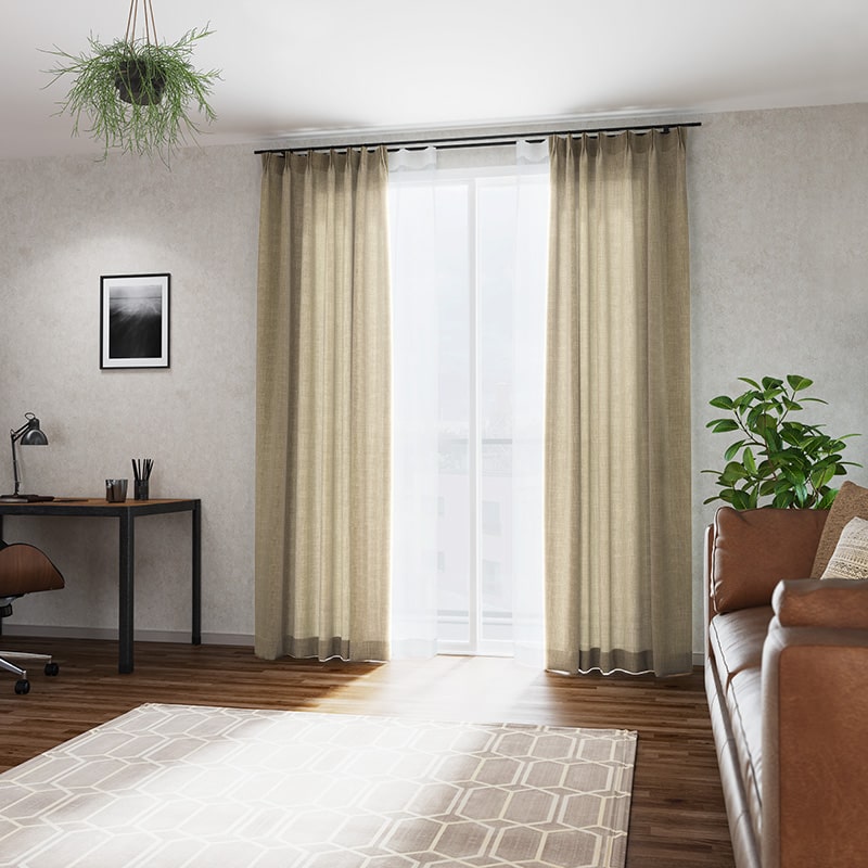 専用LENE BJERRE DENMARK カーテン　グレージュ 2セット リネンライクナチュレ グレージュ 生地サンプル – WARDROBE sangetsu