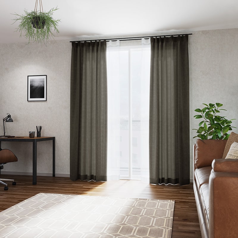 リネンライクナチュレ ドレープカーテン – WARDROBE sangetsu