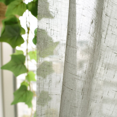 リネンライクシンプル　レースカーテン