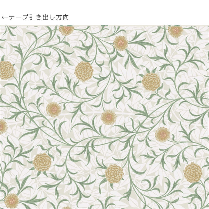 mt CASA Morris&Co. Scroll & Flower インテリアシール